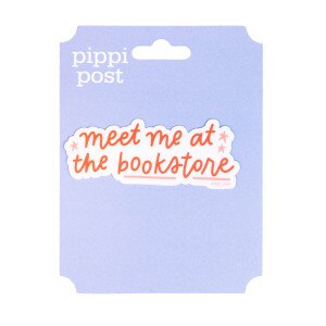 Meet Me at the Book Store Script Sticker
